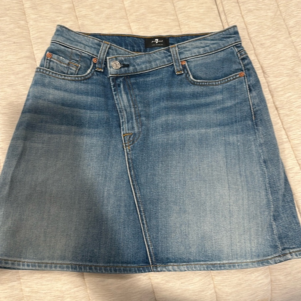 Denim mini skirt